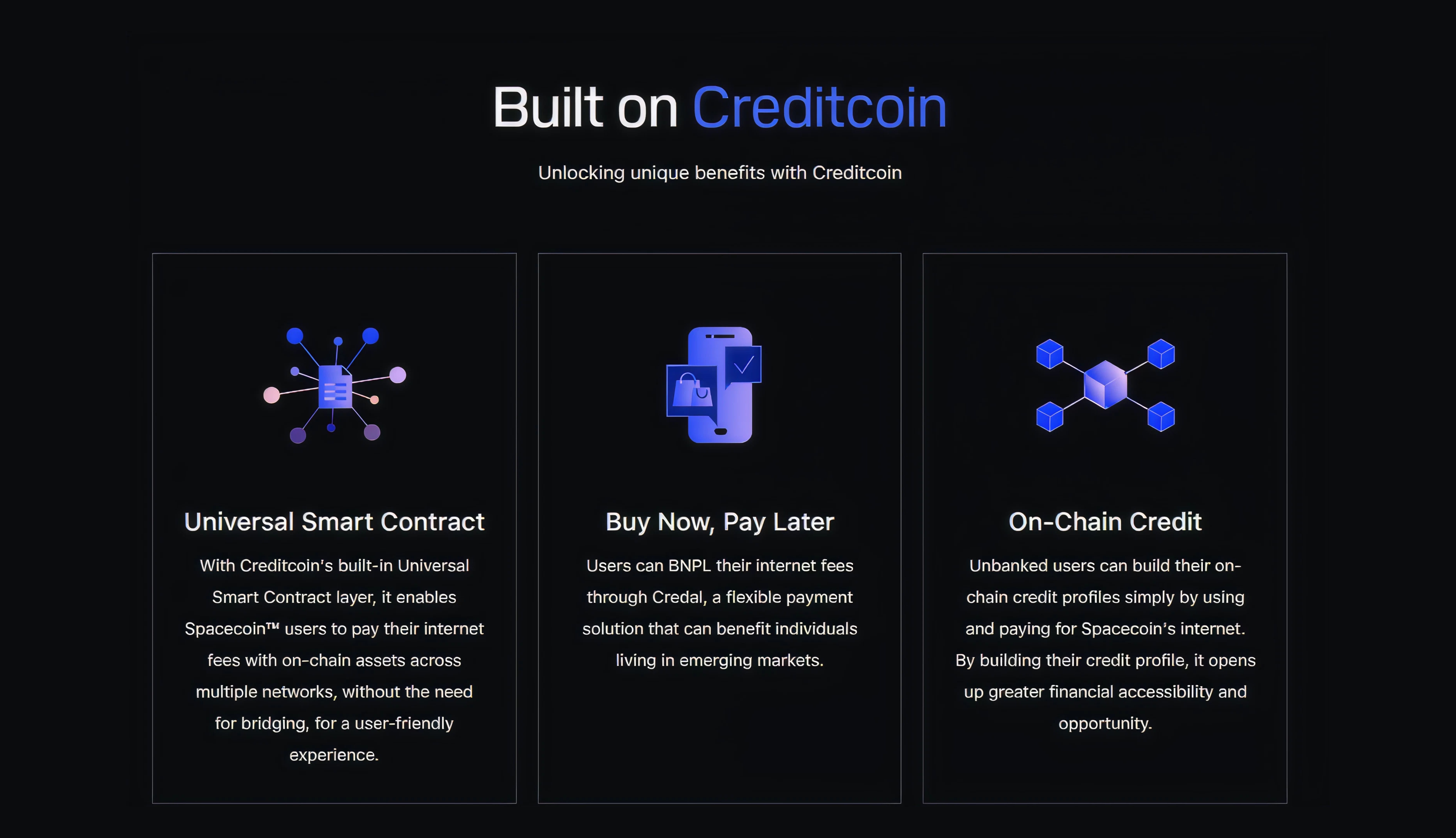 CreditCoinとSpacecoinの統合(BNPLモデル)